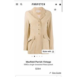 Maxfield Parrish real suede vintage jacket